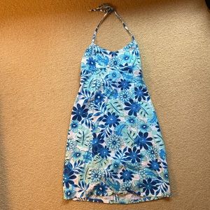 Vintage Y2K RipCurl Girl Aloha Halter Mini Dress
